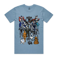 Load image into Gallery viewer, Robots Men&#39;s T-Shirt - Mid Blue
