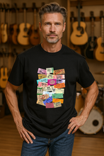 Load image into Gallery viewer, Concert Tickets 1 - Classic Rock Bands - Men&#39;s T-Shirt - Black
