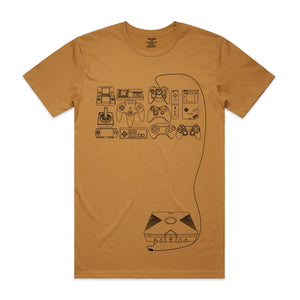 Retro Controllers Men's T-Shirt - Camel