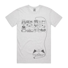 Load image into Gallery viewer, Retro Controllers Men&#39;s T-Shirt - White Marle
