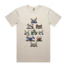 Load image into Gallery viewer, Famous Drum Kits - Men&#39;s T-Shirt - Bone
