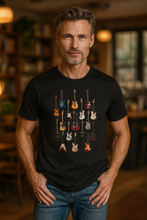 Load image into Gallery viewer, Famous Guitars - Men&#39;s T-Shirt - Black
