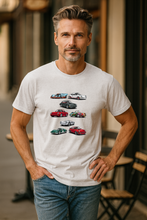 Load image into Gallery viewer, Famous Porsche's Men's T-Shirt - White Marle
