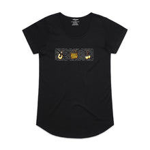 Load image into Gallery viewer, Maori Icons Women&#39;s Scoop Neck Fashion T-Shirt - Black
