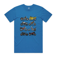 Load image into Gallery viewer, Movie Motorcycles - Men&#39;s T-Shirt - Bright Blue
