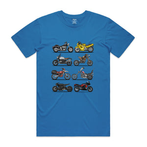 Movie Motorcycles - Men's T-Shirt - Bright Blue