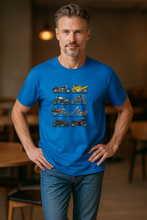 Load image into Gallery viewer, Movie Motorcycles - Men&#39;s T-Shirt - Bright Blue

