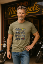 Load image into Gallery viewer, Movie Motorcycles - Men&#39;s T-Shirt - Eucalyptus.
