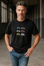 Load image into Gallery viewer, Muscle Cars. Mens T-Shirt - Black
