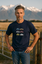 Load image into Gallery viewer, Muscle Cars - Men's T-Shirt - Dark Blue
