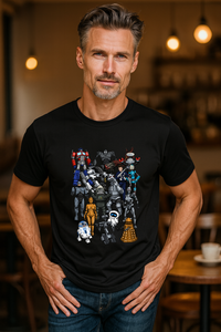 Robots Men's T-Shirt - Black
