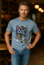 Load image into Gallery viewer, Robots Men&#39;s T-Shirt - Mid Blue
