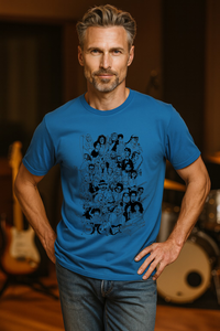 Rock Stars 2 Men's T-Shirt - Bright Blue