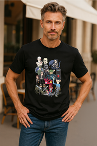 Science Fiction Characters Men's T-Shirt - Black