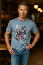 Load image into Gallery viewer, Science Fiction Characters Men&#39;s T-Shirt - Mid Blue
