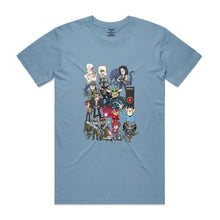 Load image into Gallery viewer, Science Fiction Characters Men&#39;s T-Shirt - Mid Blue
