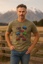 Load image into Gallery viewer, Tractors. Men&#39;s T-Shirt - Eucalyptus
