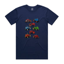 Load image into Gallery viewer, Tractors. Men&#39;s T-Shirt - Dark Blue
