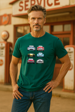 Load image into Gallery viewer, Car Grills UK Sports Cars - Men&#39;s T-Shirt - Atlantic
