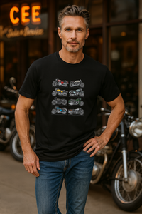 Vintage Motorcycles - Men's T-Shirt - Black