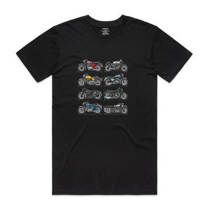 Vintage Motorcycles - Men's T-Shirt - Black