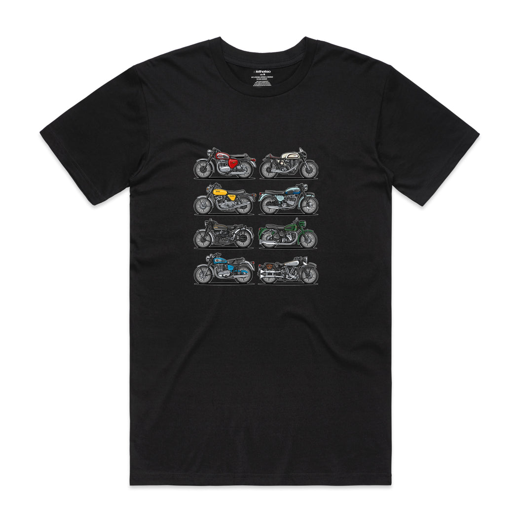 Vintage Motorcycles - Men's T-Shirt - Black