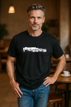 Load image into Gallery viewer, Wharf Jumping Men&#39;s T-Shirt - Black
