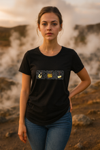 Load image into Gallery viewer, Maori Icons Women&#39;s Scoop Neck Fashion T-Shirt - Black
