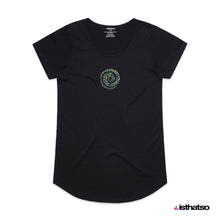 Load image into Gallery viewer, Crystal Koru Woman&#39;s Scoop Neck Fashion Tee from IsThatSo
