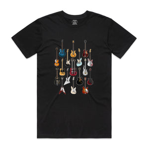 Famous Guitars - Men's T-Shirt - Black