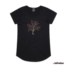 Load image into Gallery viewer, Hearty Tree Woman&#39;s Scoop Neck Fashion Tee from IsThatSo
