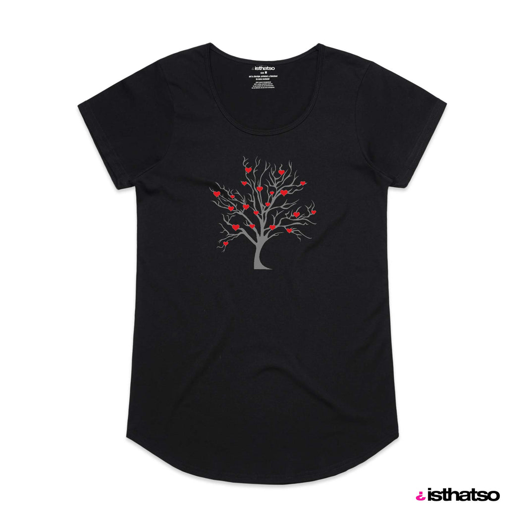 Hearty Tree Woman's Scoop Neck Fashion Tee from IsThatSo