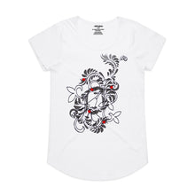 Load image into Gallery viewer, Ladybirds Women&#39;s Scoop Neck Fashion T-Shirt - White
